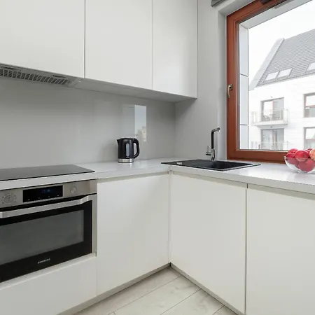 Minimalistyczny W Gdansku Z Widokiem Na Rzeke By Renters Appartamento Danzica
